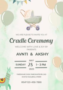 The Cradle Ceremony Invite: A Comprehensive Guide